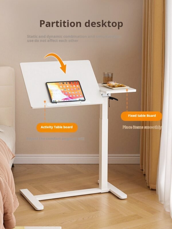 Bedside table, movable table, pneumatic lift table, home office desk, computer desk, sofa table, folding table - Image 5